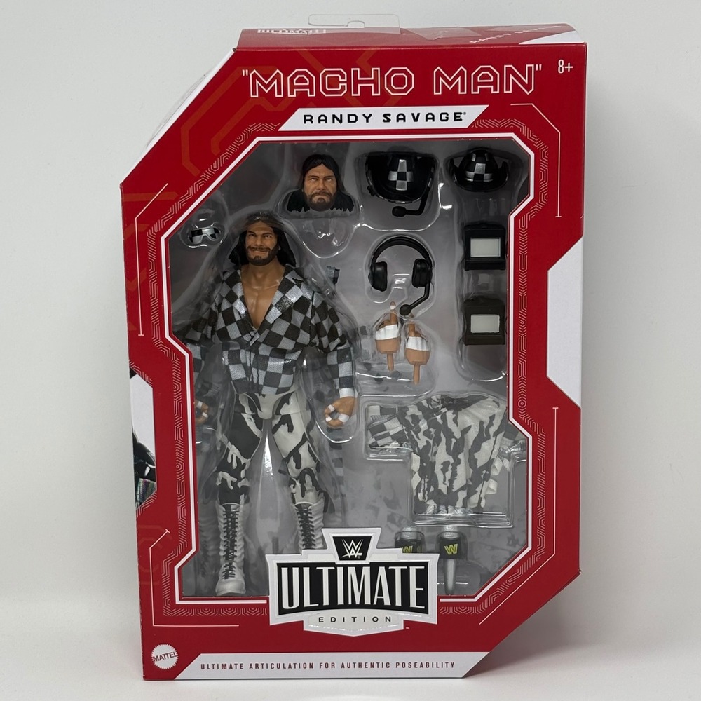 WWE Ultimate Edition Macho Man Randy Savage New Generation Figure Mattel New - Picture 2 of 5